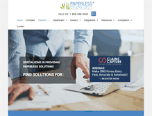 Tablet Screenshot of paperlessproductivity.com